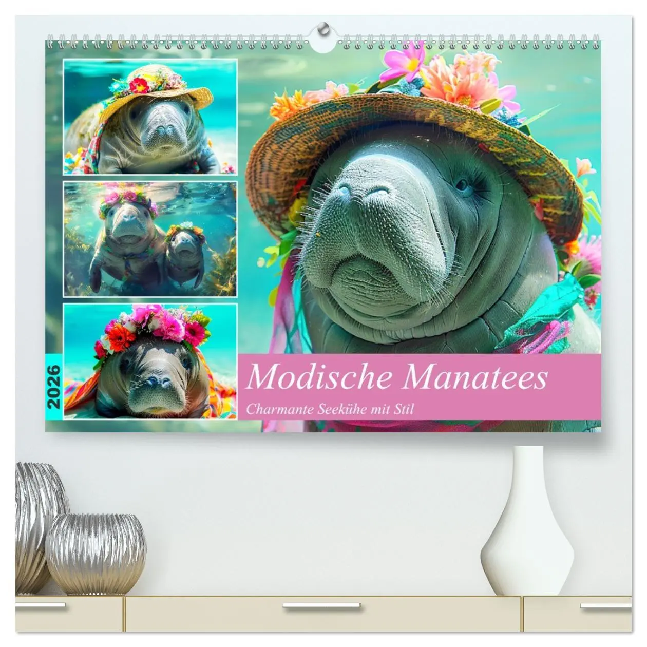 Cover: 9783457405116 | Modische Manatees. Charmante Seekühe mit Stil (hochwertiger Premium...