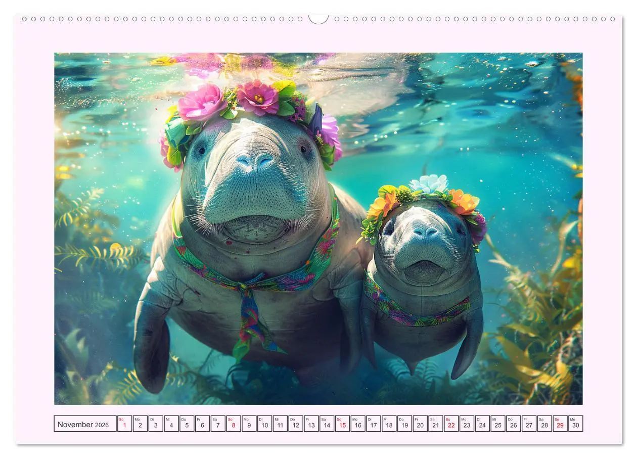 Bild: 9783457405116 | Modische Manatees. Charmante Seekühe mit Stil (hochwertiger Premium...