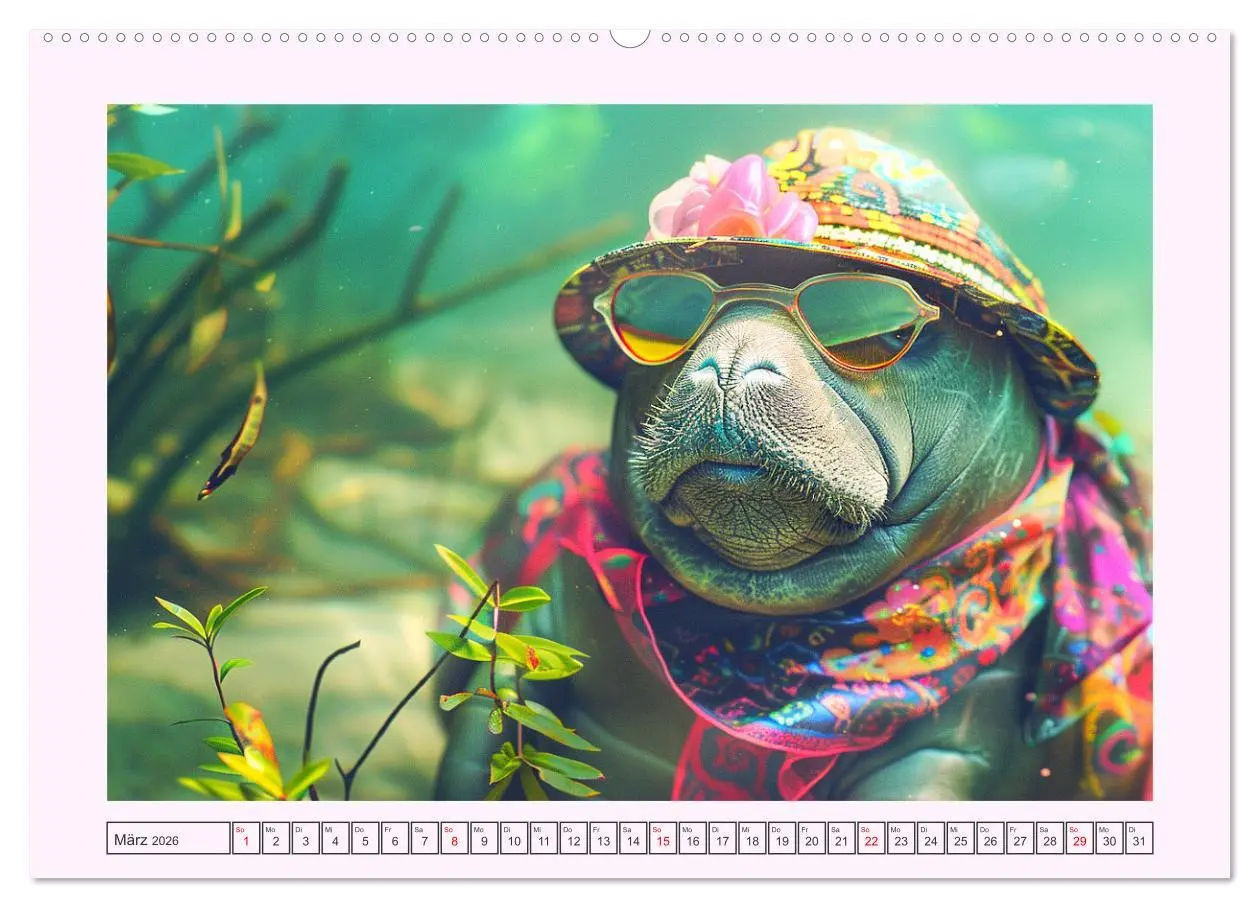 Bild: 9783457405116 | Modische Manatees. Charmante Seekühe mit Stil (hochwertiger Premium...