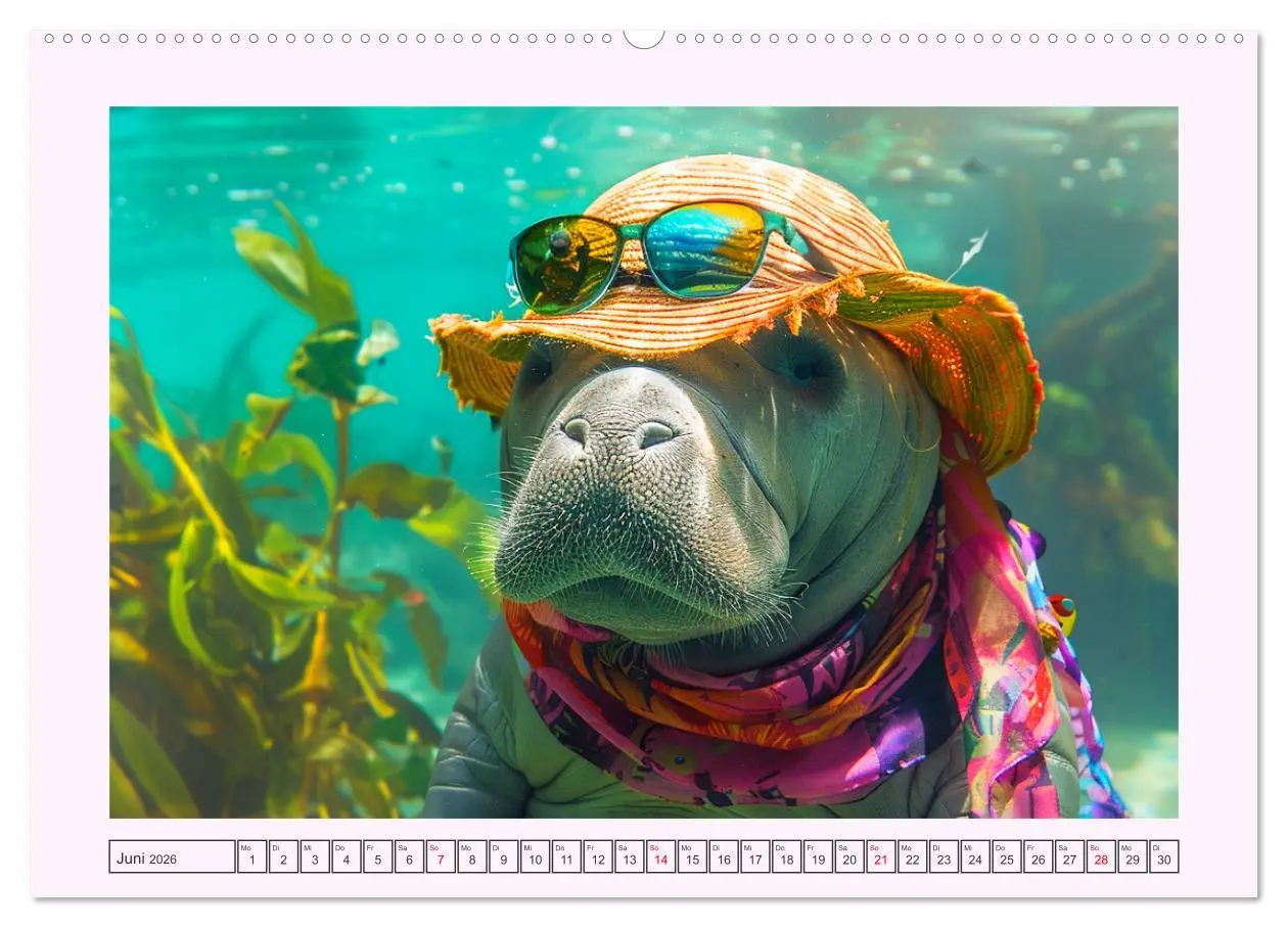 Bild: 9783457405116 | Modische Manatees. Charmante Seekühe mit Stil (hochwertiger Premium...