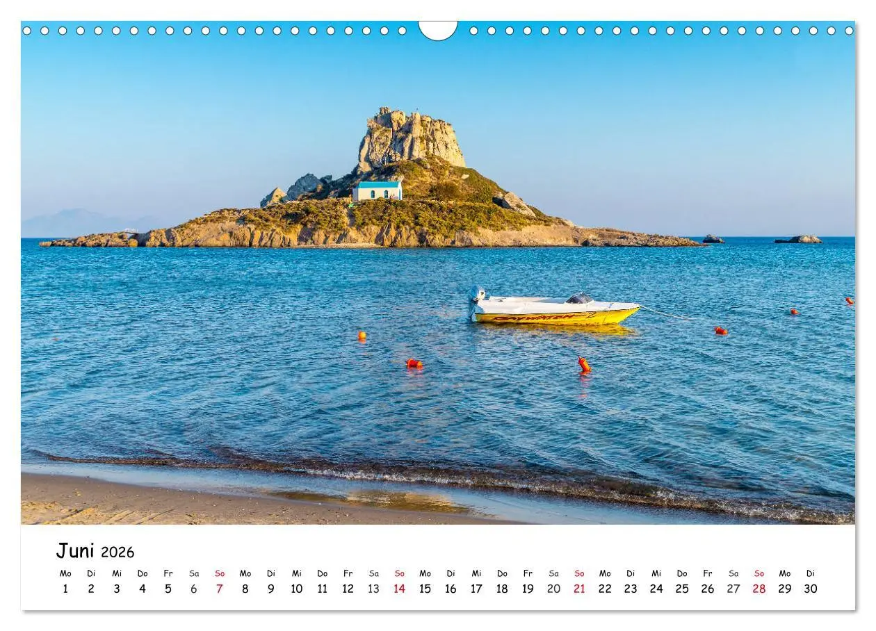 Bild: 9783457645116 | Kos 2026 (Wandkalender 2026 DIN A3 quer), CALVENDO Monatskalender