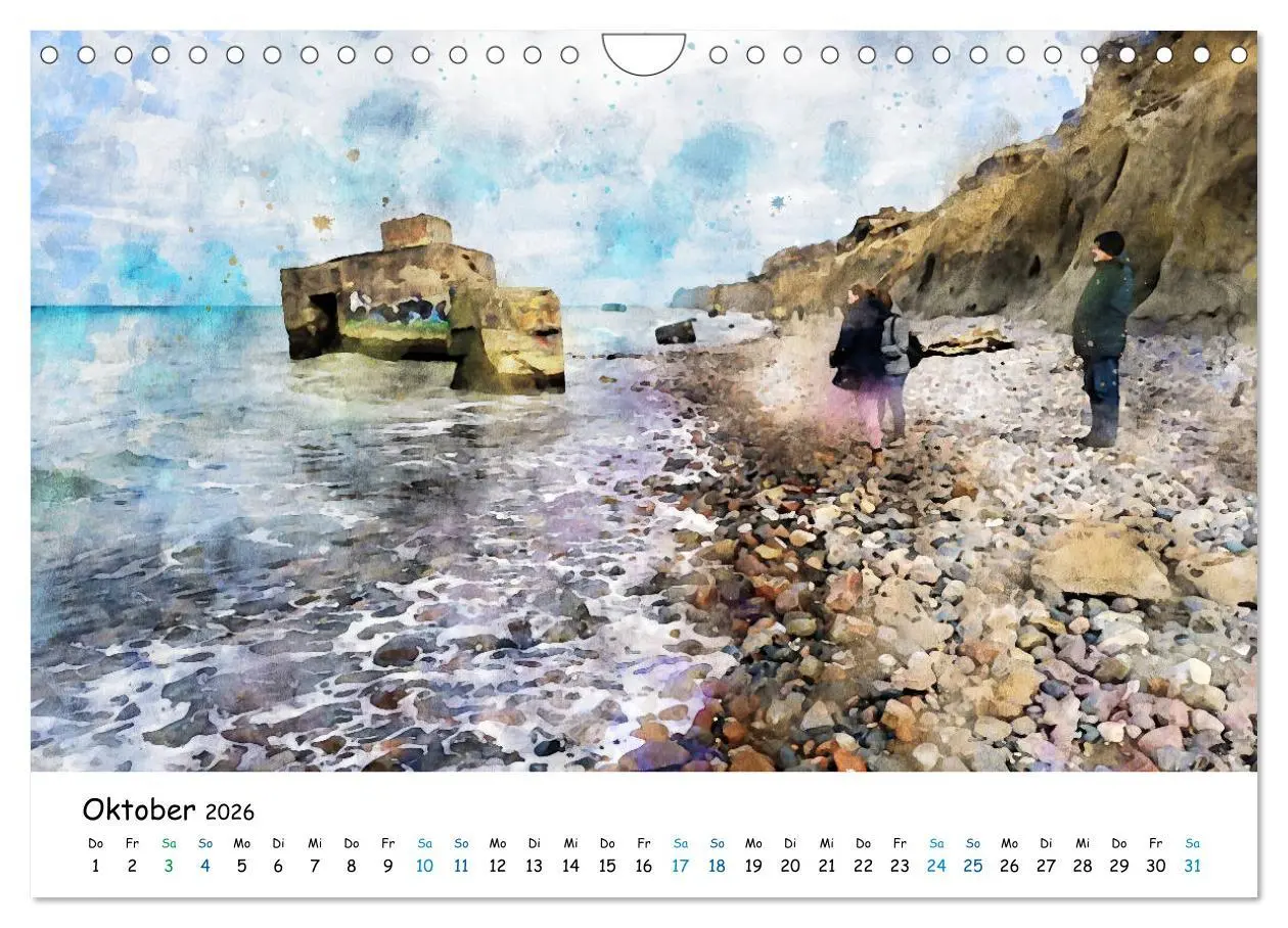 Bild: 9783457715116 | Aquarell Illustrationen vom Darß (Wandkalender 2026 DIN A4 quer),...