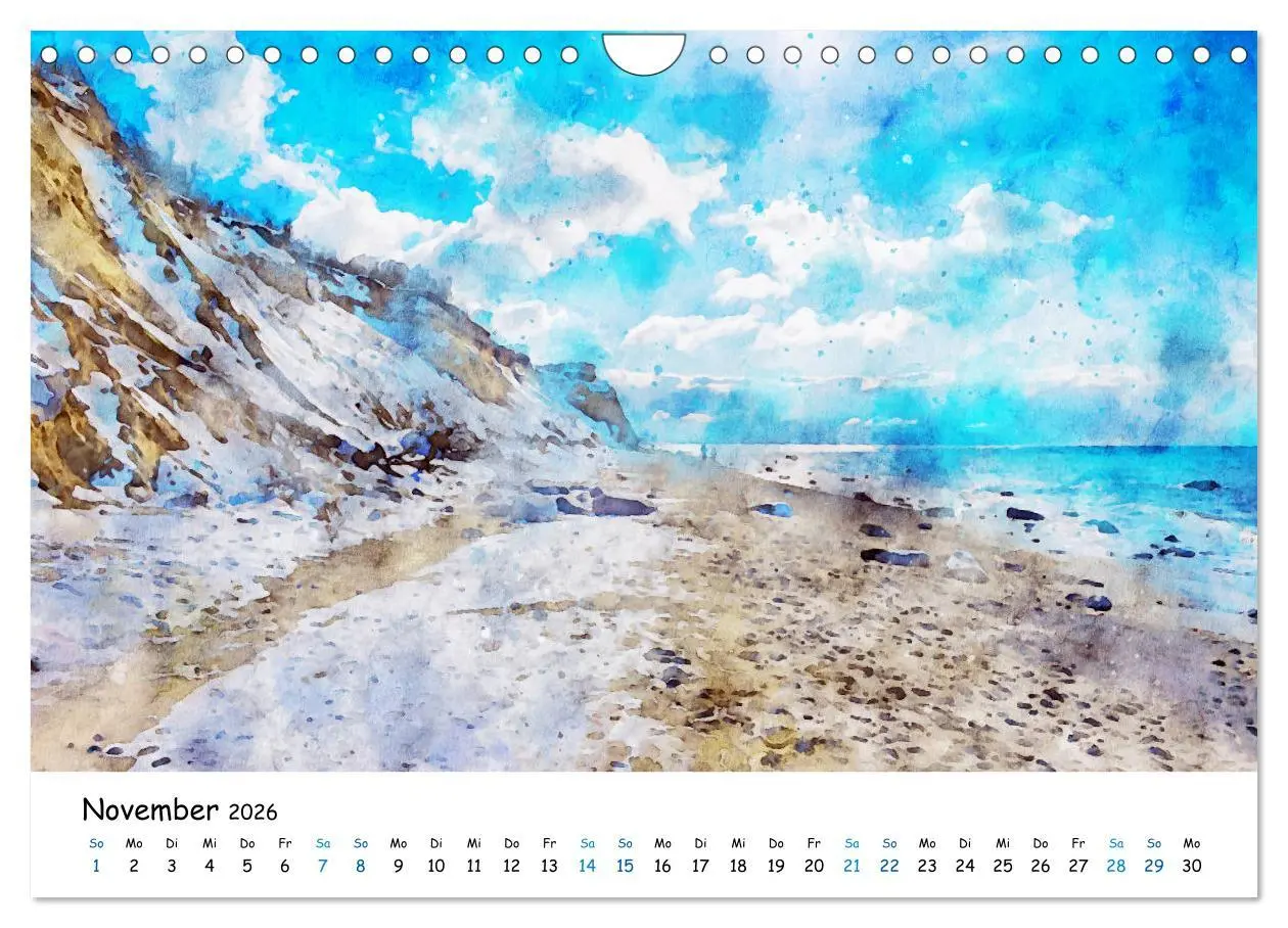Bild: 9783457715116 | Aquarell Illustrationen vom Darß (Wandkalender 2026 DIN A4 quer),...