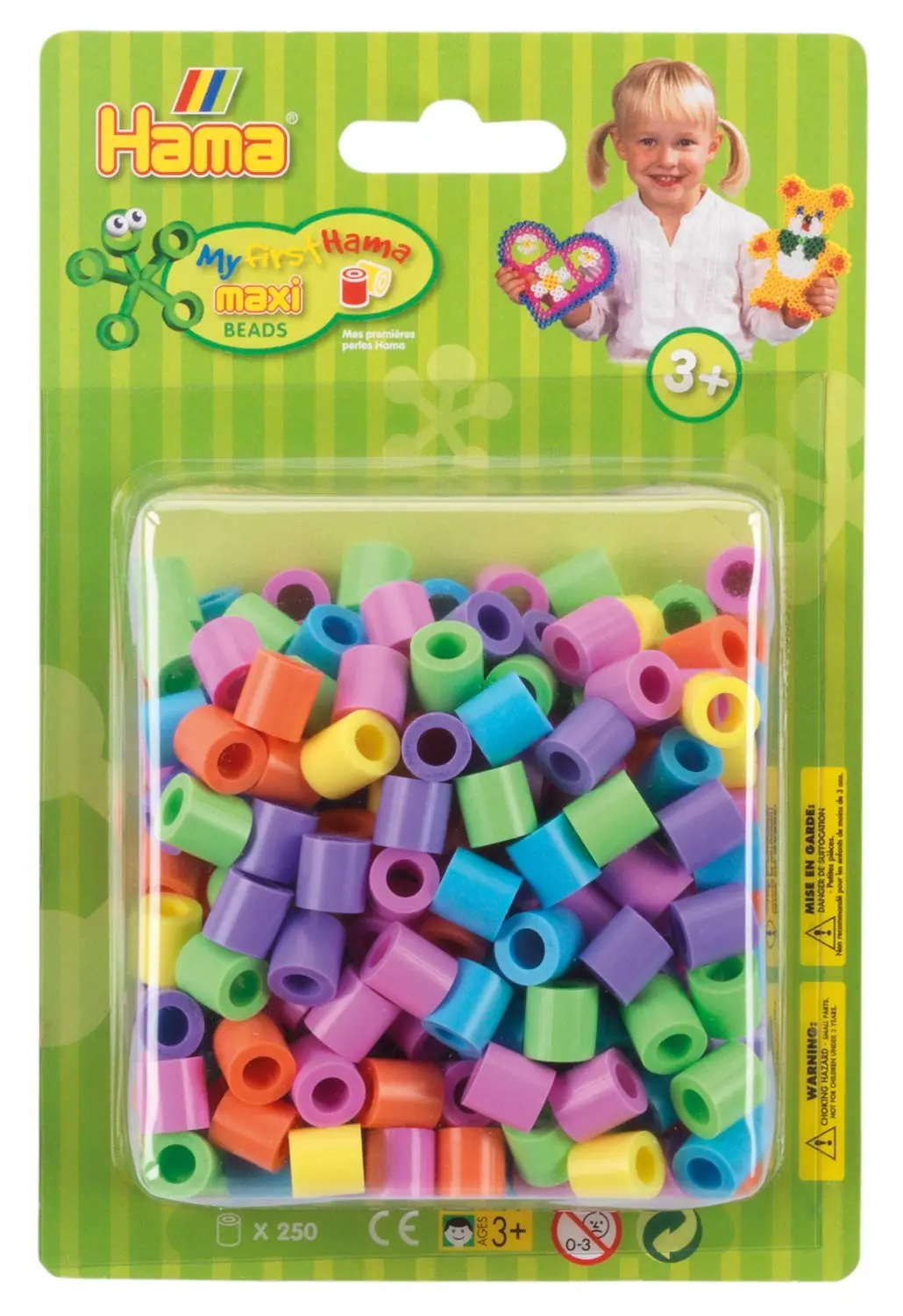 Cover: 28178085216 | Hama 8521 - Perlen, Bügelperlen Maxi, 250 Stück, pastellmix | 8521