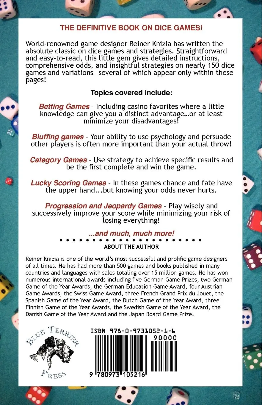 Rückseite: 9780973105216 | Dice Games Properly Explained | Reiner Knizia | Taschenbuch | Englisch