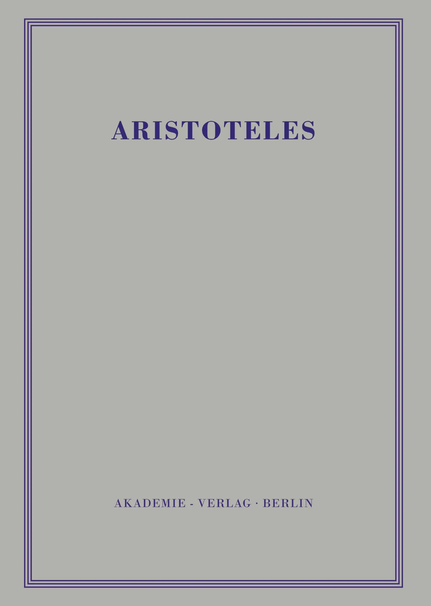 Cover: 9783050025216 | Politik - Buch IV-VI | Buch | 670 S. | Deutsch | 1996 | De Gruyter