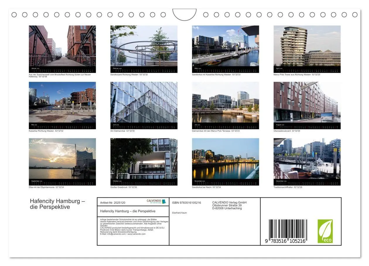 Bild: 9783516105216 | Hafencity Hamburg - die Perspektive (Wandkalender 2026 DIN A4...