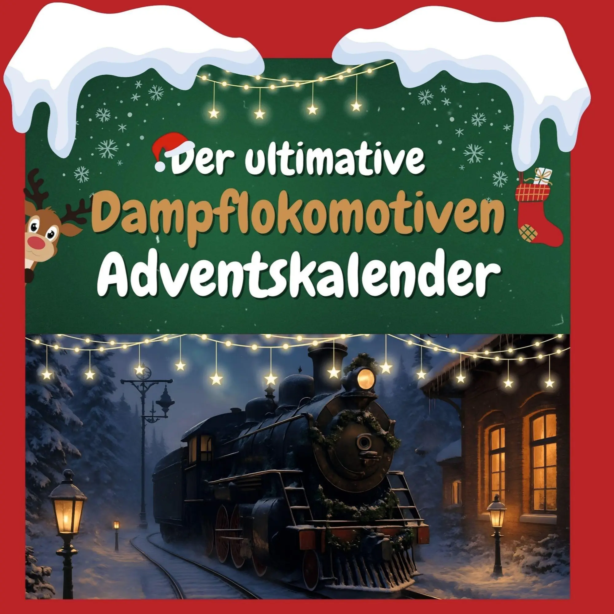 Cover: 9783695305216 | Der ultimative Dampflokomotiven-Adventskalender | Sofia Weber | Buch