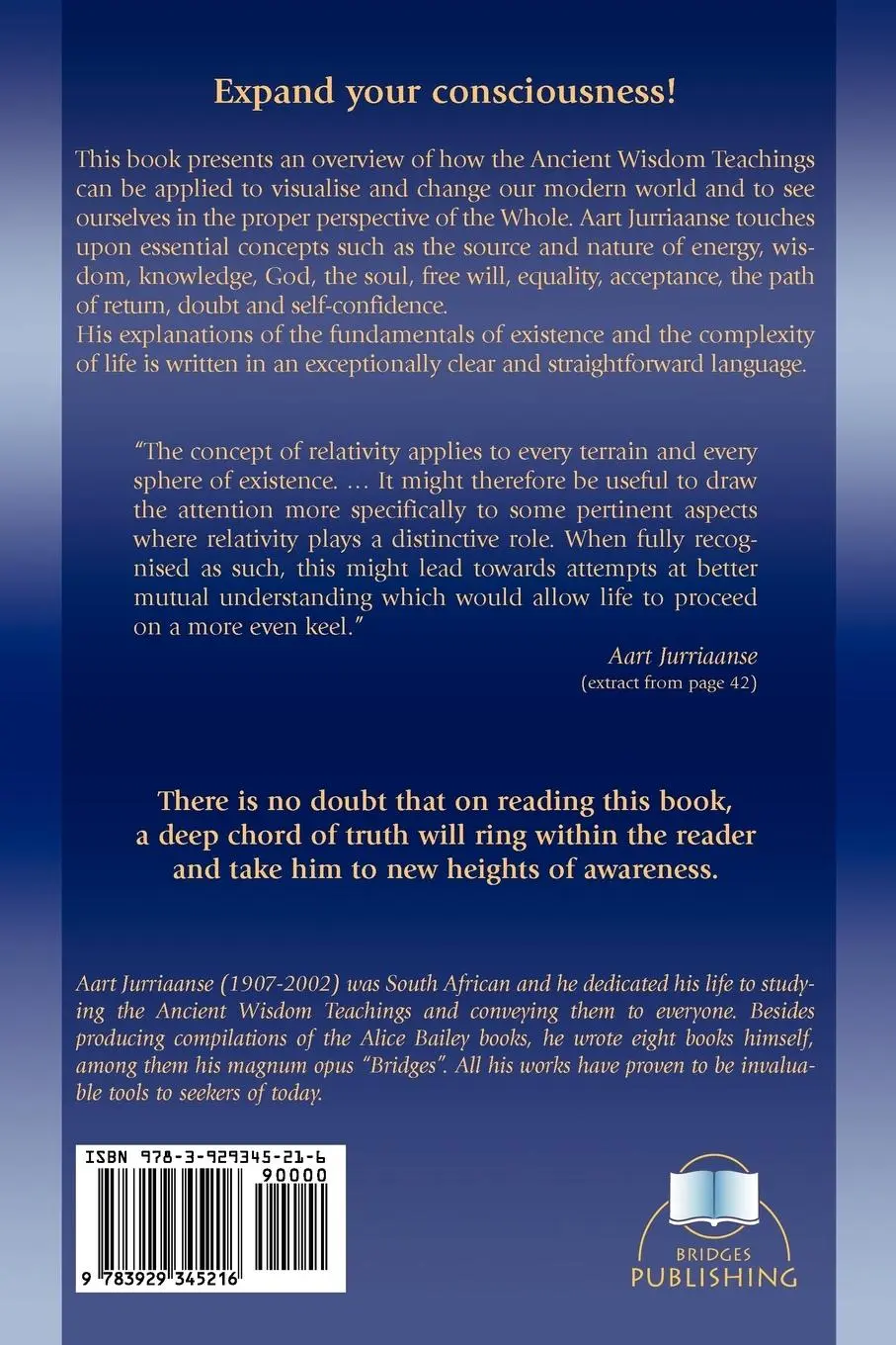 Rückseite: 9783929345216 | All is Relative | A Revelation of Man's Cosmic Connections | Buch
