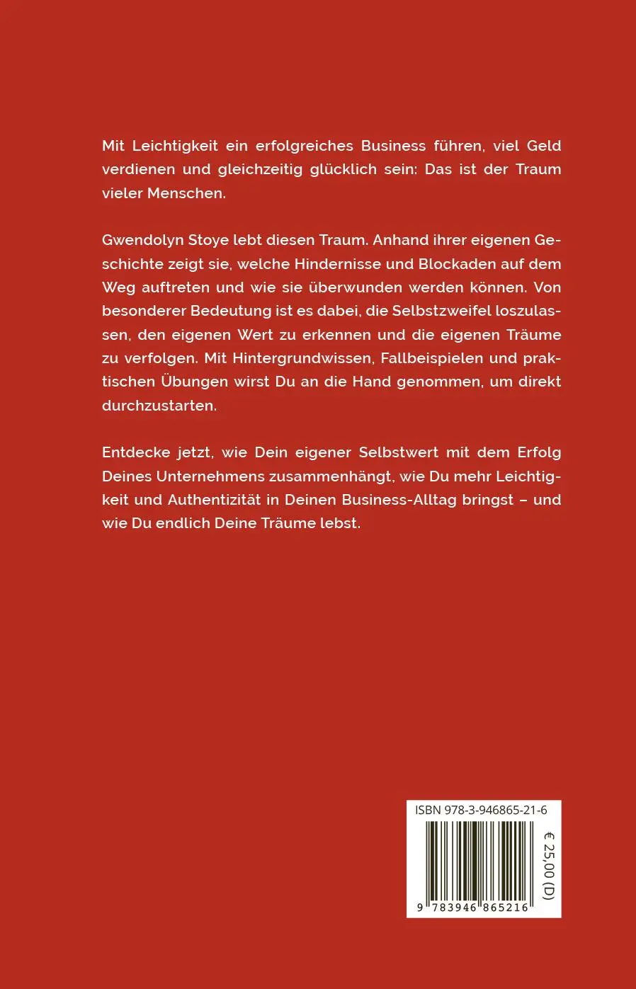 Rückseite: 9783946865216 | Miss Selfmade | Gwendolyn Stoye | Buch | 260 S. | Deutsch | 2024