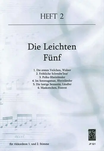 Cover: 9790201405216 | Die leichten Fünf Band 2 für Akkordeon | Josef Preissler Musikverlag