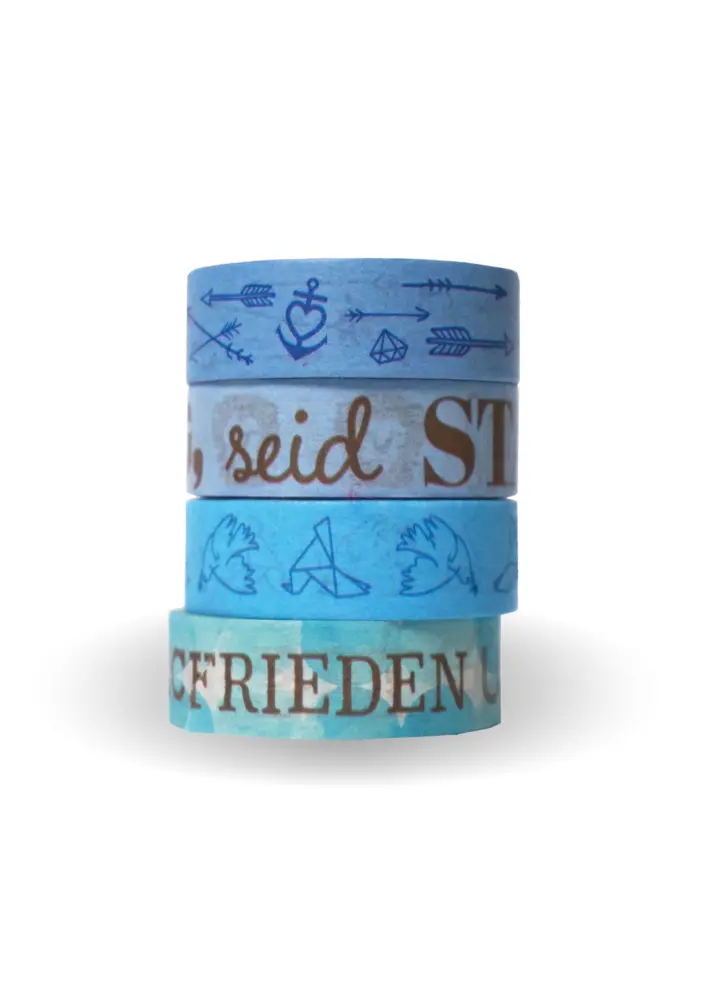 Cover: 4032382255316 | Washi Tapes Set himmelblau "Suche den | Frieden.." UT3 | GmbH | 1 S.