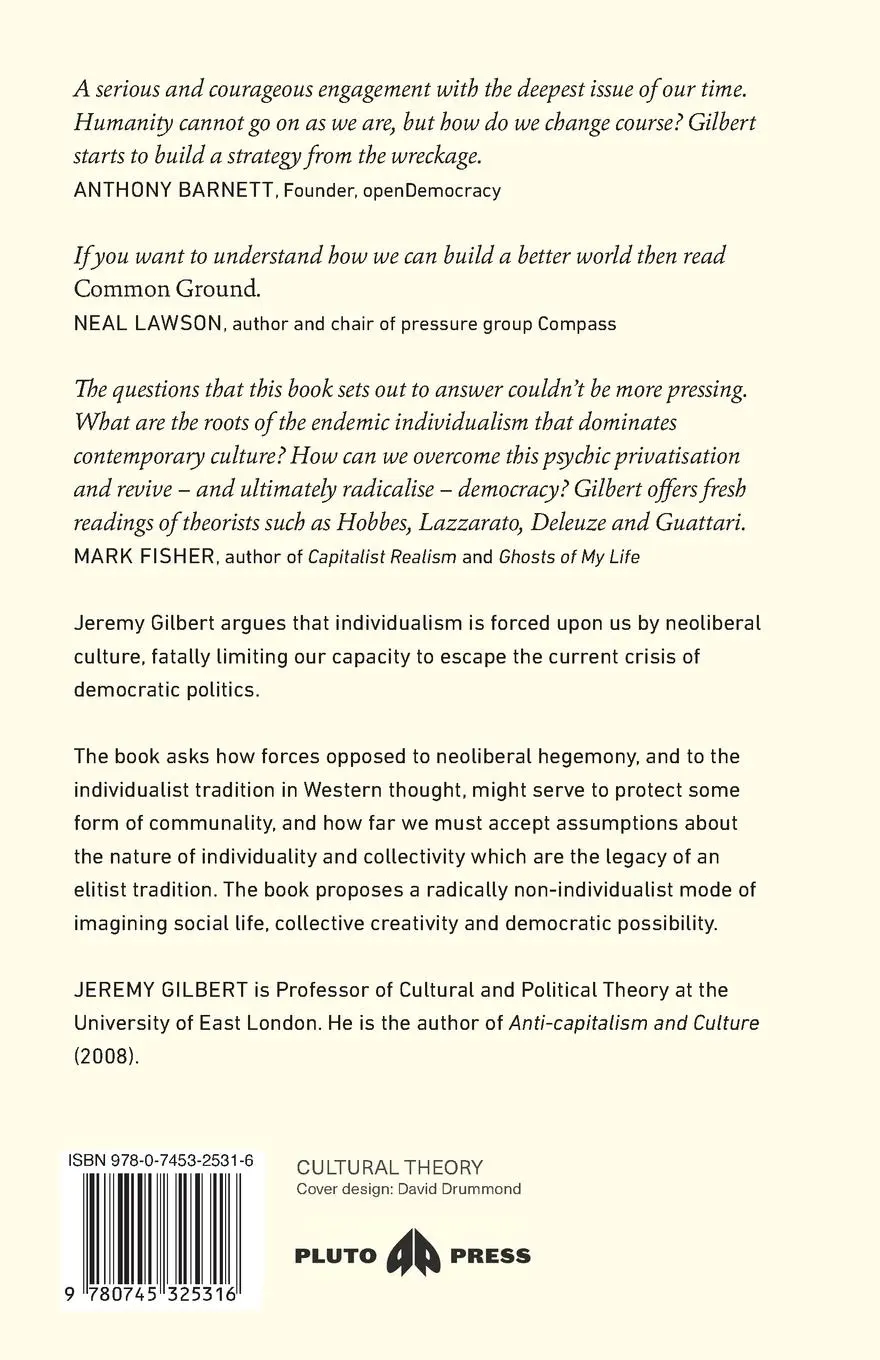 Rückseite: 9780745325316 | Common Ground | Democracy And Collectivity In An Age Of Individualism