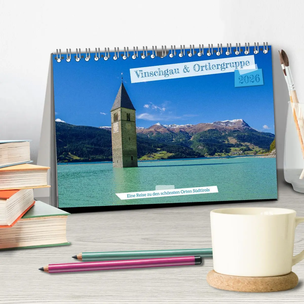 Bild: 9783457555316 | Vinschgau &amp; Ortleralpen (Tischkalender 2026 DIN A5 quer), CALVENDO...