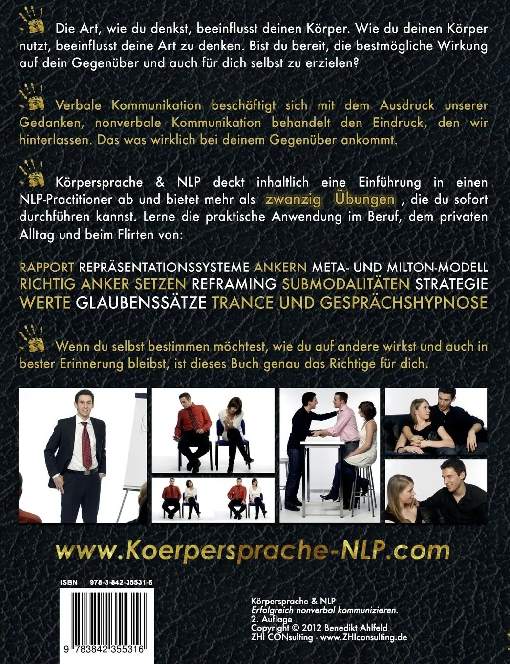 Rückseite: 9783842355316 | Körpersprache und NLP | Erfolgreich nonverbal kommunizieren | Ahlfeld