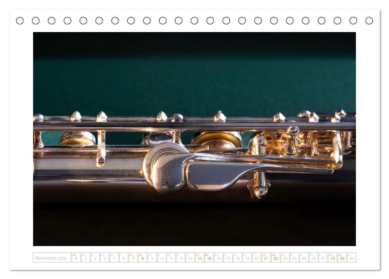 Bild: 9783457475416 | Die Querflöte, ein herrliches Instrument (Tischkalender 2026 DIN A5...
