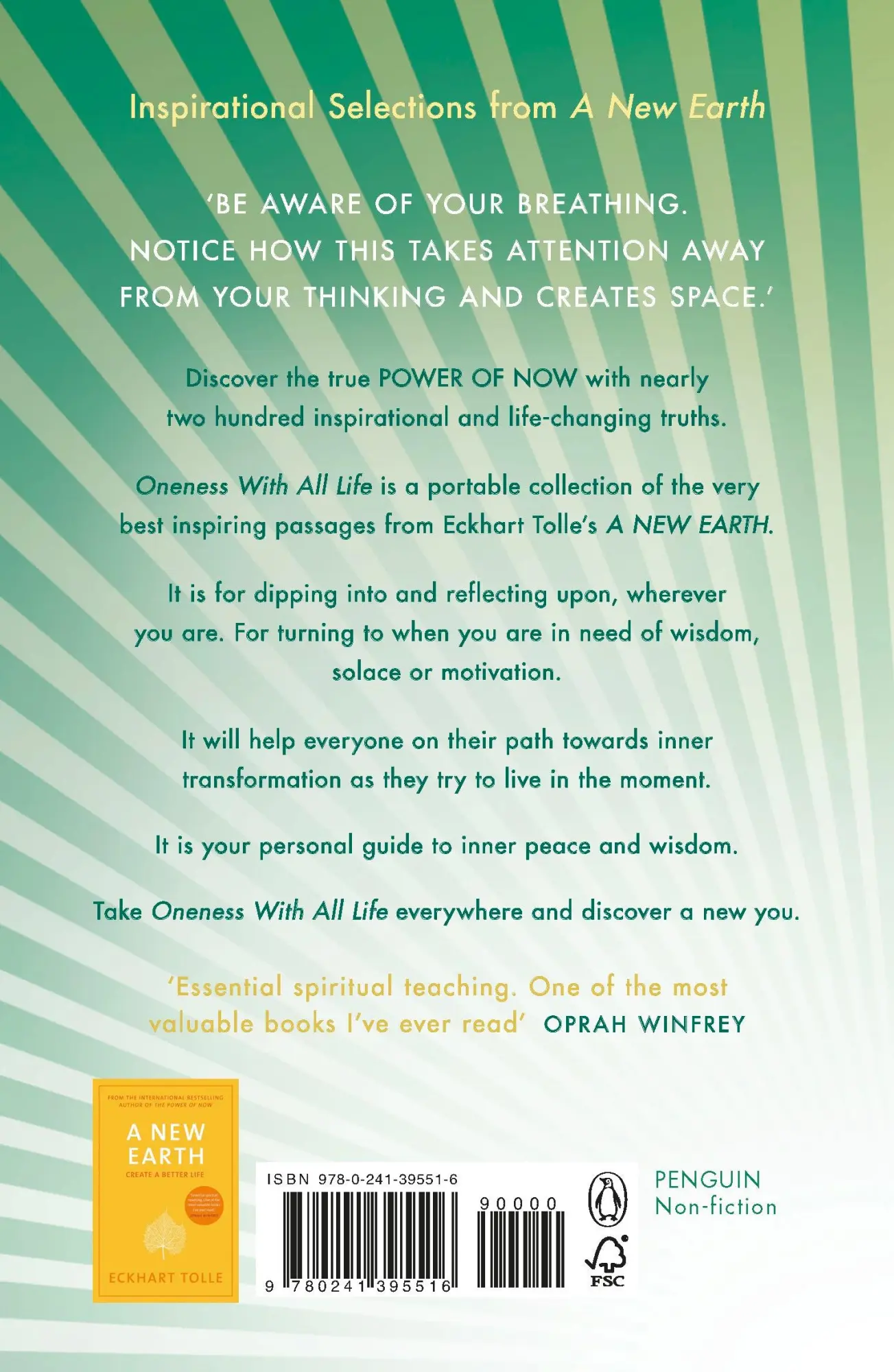 Rückseite: 9780241395516 | Oneness With All Life | Eckhart Tolle | Taschenbuch | Englisch | 2020