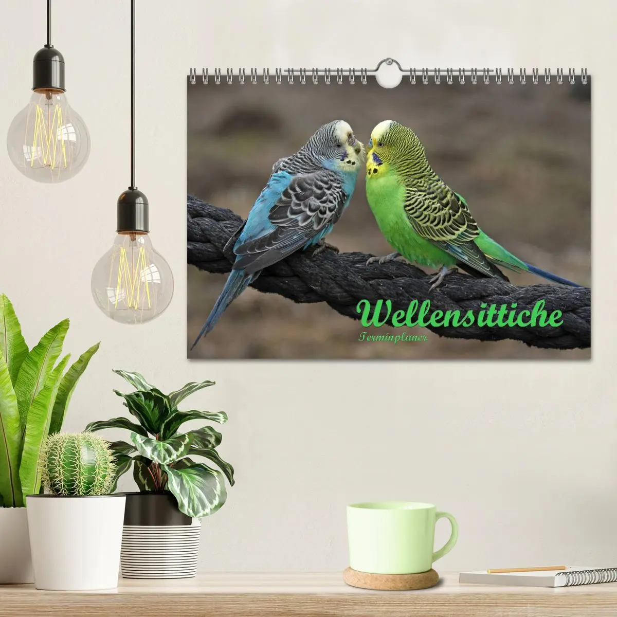 Bild: 9783516175516 | Terminplaner Wellensittiche (Wandkalender 2026 DIN A4 quer),...