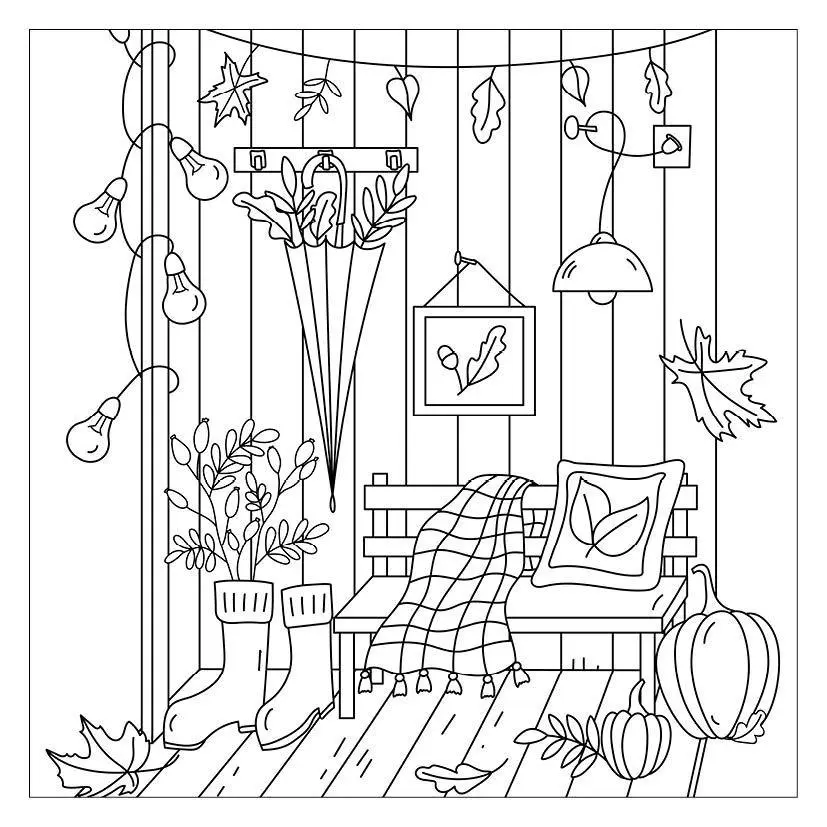 Bild: 9783745935516 | 333 Ausmalen - Herbst-Gefühle | Edition Michael Fischer | Taschenbuch