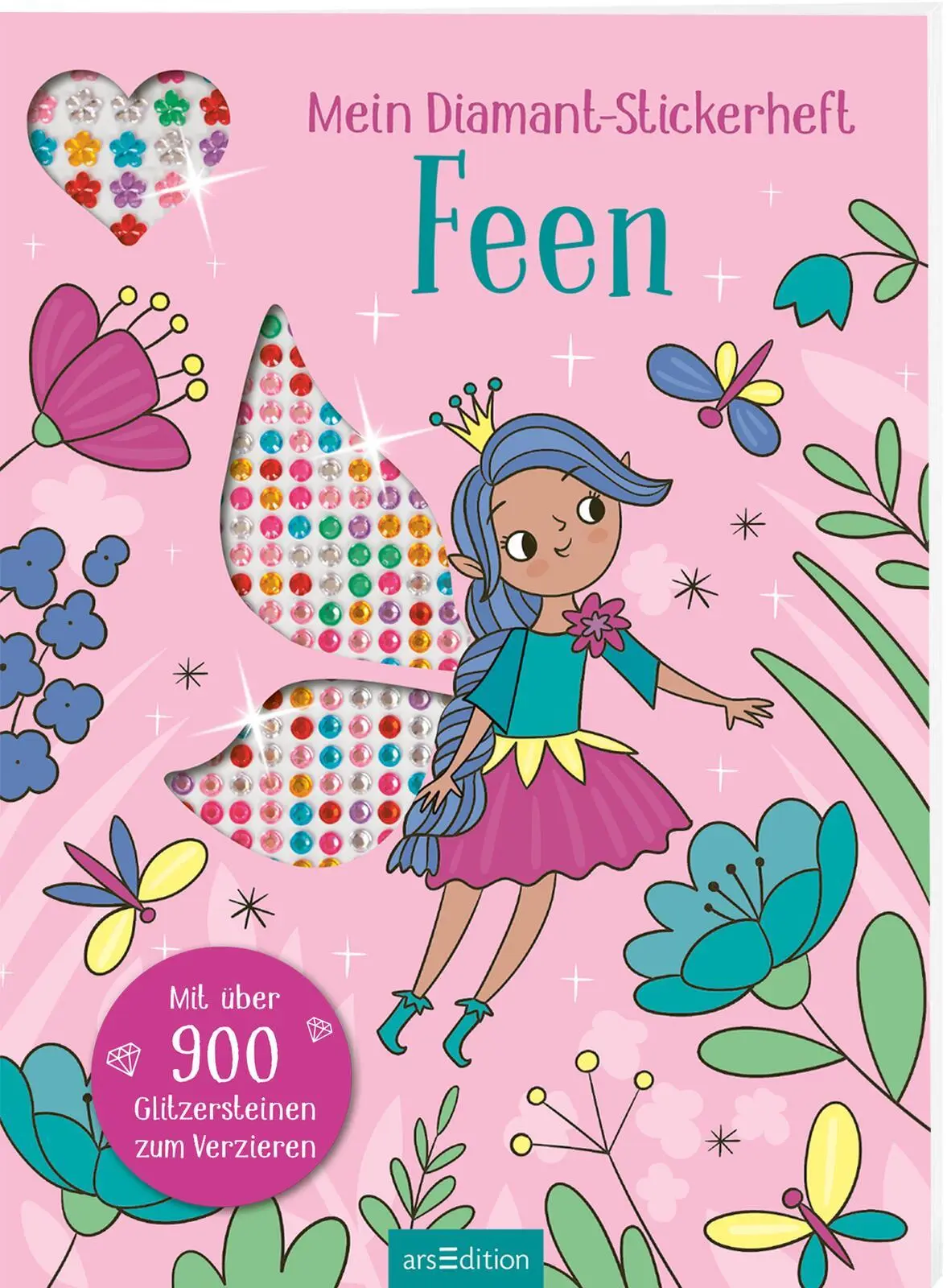 Cover: 9783845855516 | Mein Diamant-Stickerheft - Feen | Sarah Wade | Taschenbuch | 32 S.