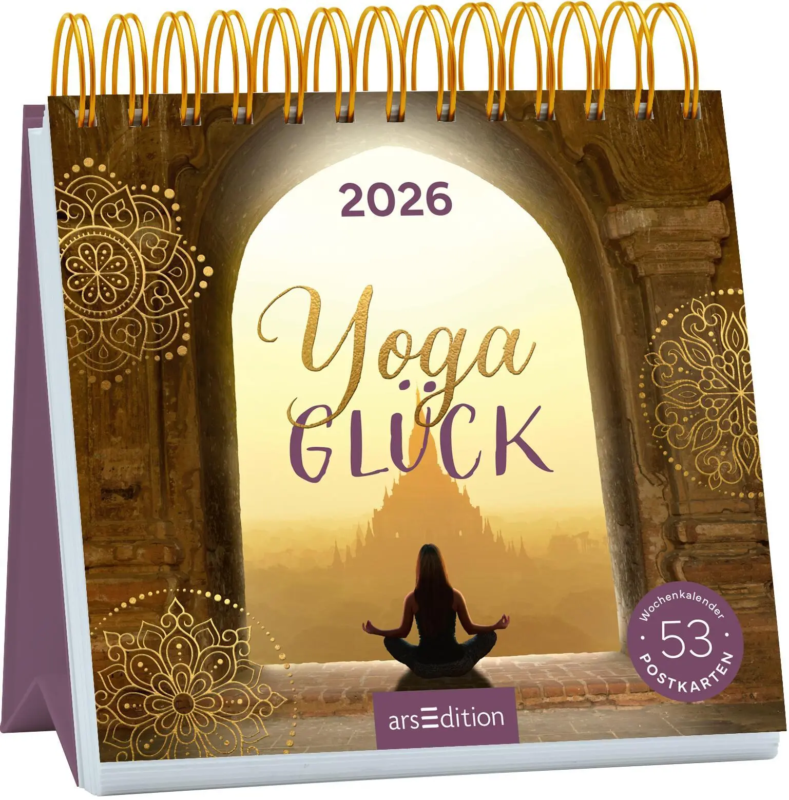 Cover: 4014489135616 | Postkartenkalender Yogaglück 2026 | Kalender | 108 S. | Deutsch | 2026