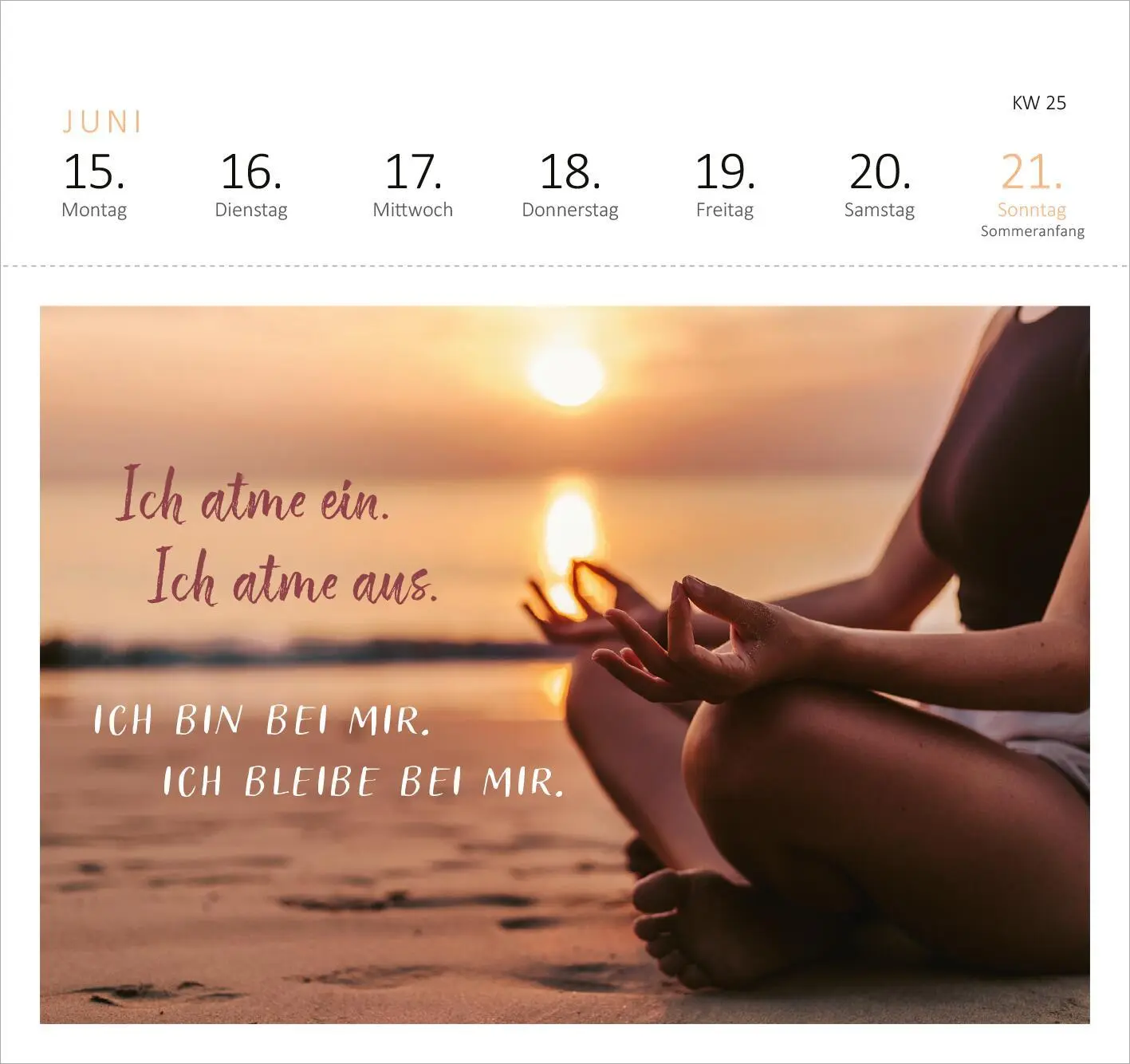 Bild: 4014489135616 | Postkartenkalender Yogaglück 2026 | Kalender | 108 S. | Deutsch | 2026