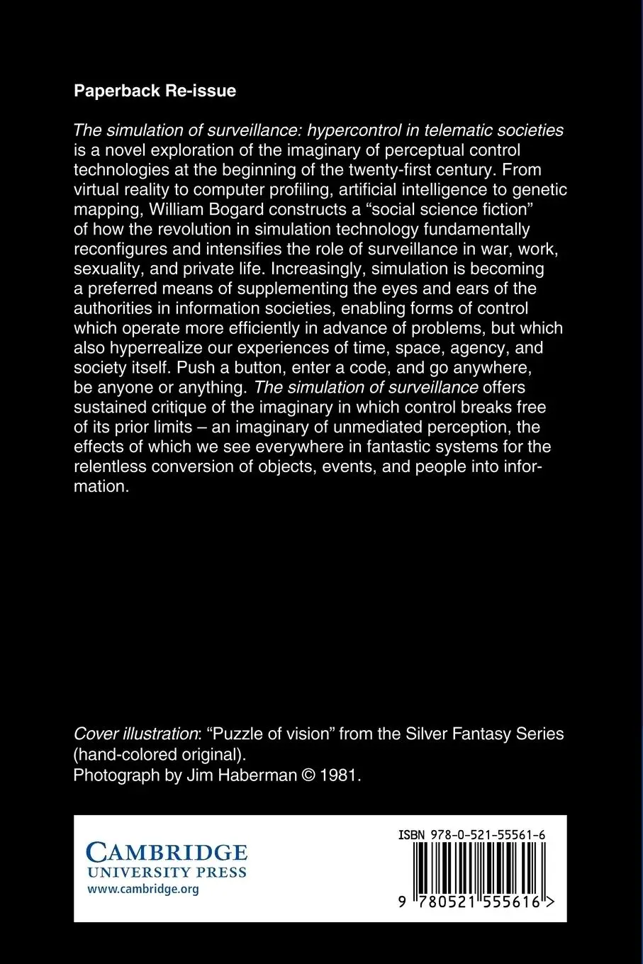 Rückseite: 9780521555616 | The Simulation of Surveillance | Hypercontrol in Telematic Societies