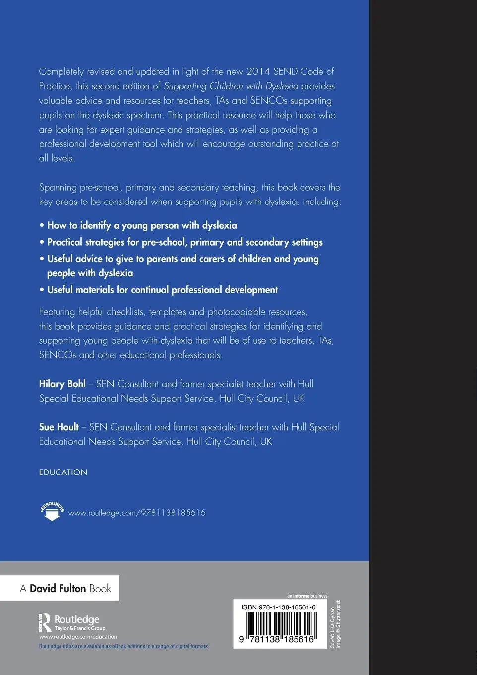 Rückseite: 9781138185616 | Supporting Children with Dyslexia | Hull City Council | Taschenbuch