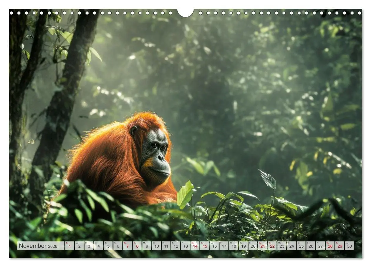 Bild: 9783516235616 | Wildes Leben im Regenwald (Wandkalender 2026 DIN A3 quer), CALVENDO...
