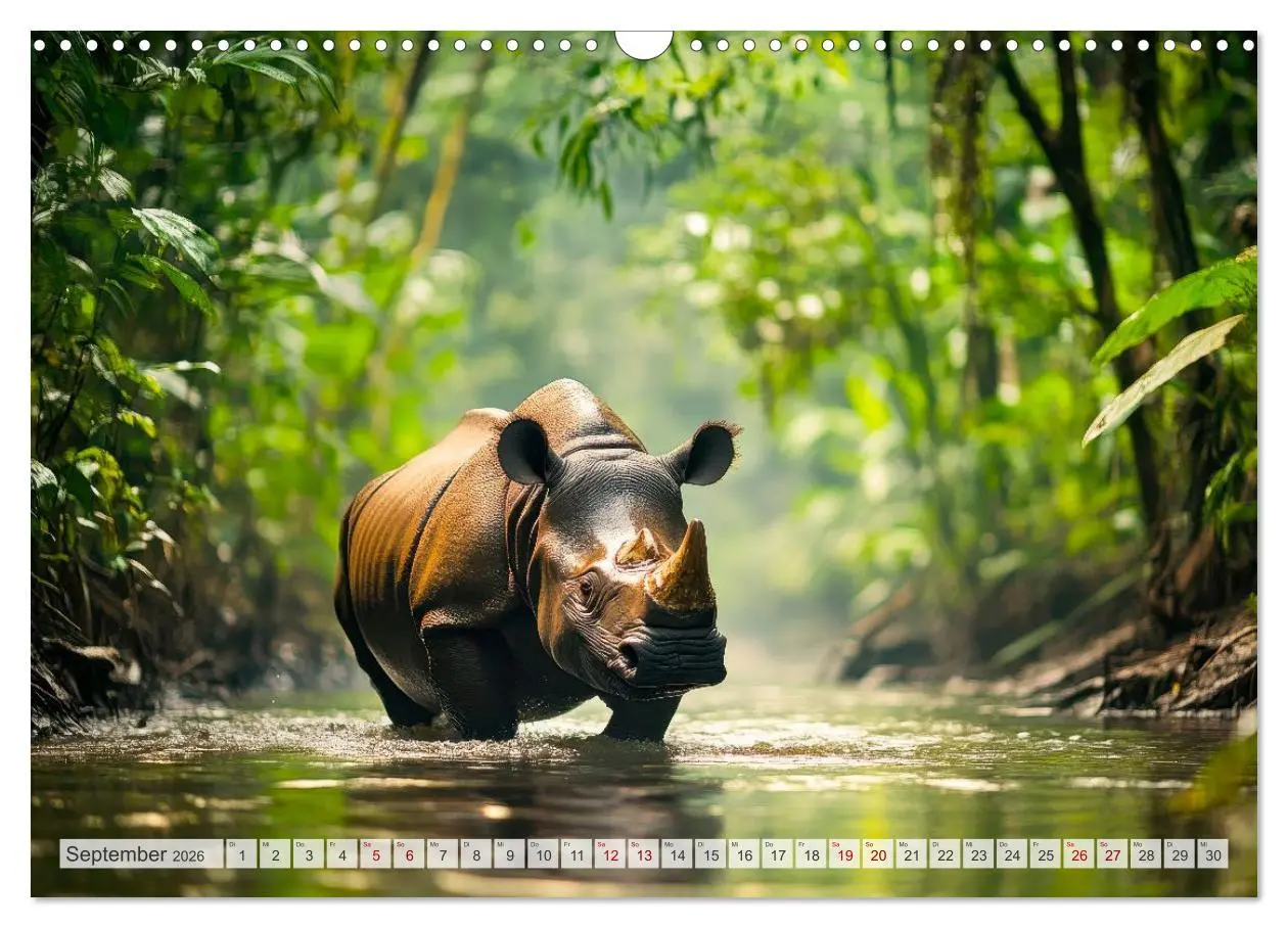 Bild: 9783516235616 | Wildes Leben im Regenwald (Wandkalender 2026 DIN A3 quer), CALVENDO...
