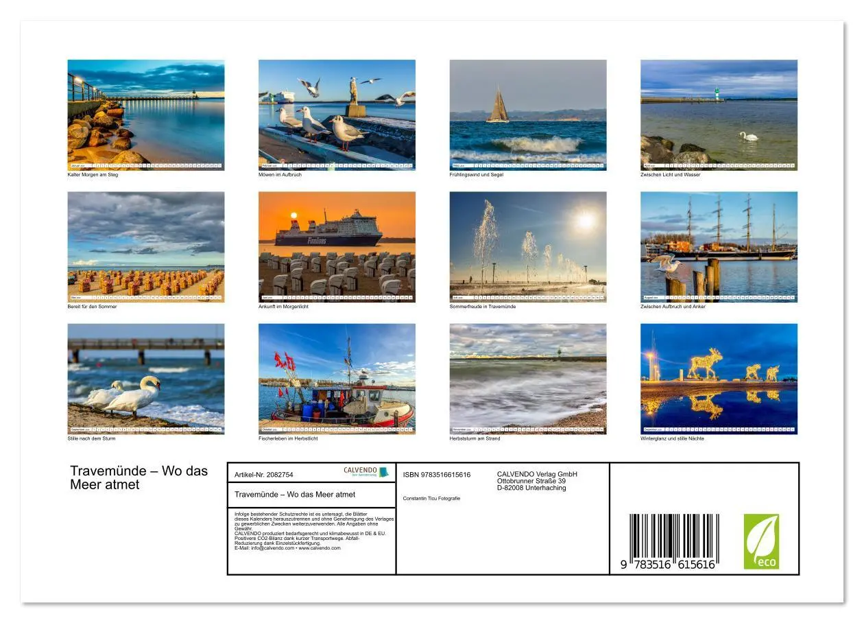 Bild: 9783516615616 | Travemünde - Wo das Meer atmet (Wandkalender 2026 DIN A4 quer),...