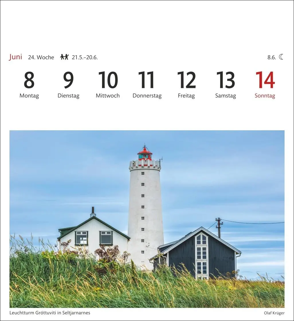 Bild: 9783840035616 | Island Sehnsuchtskalender 2026 - Wochenkalender mit 53 Postkarten