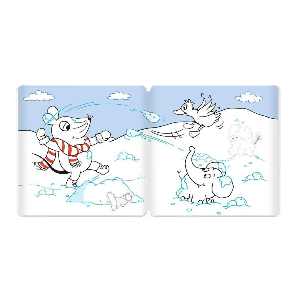 Bild: 9783988025616 | TRÖTSCH - Die Maus Stickermalbuch Winter Malbuch mit Stickern Ab 4...