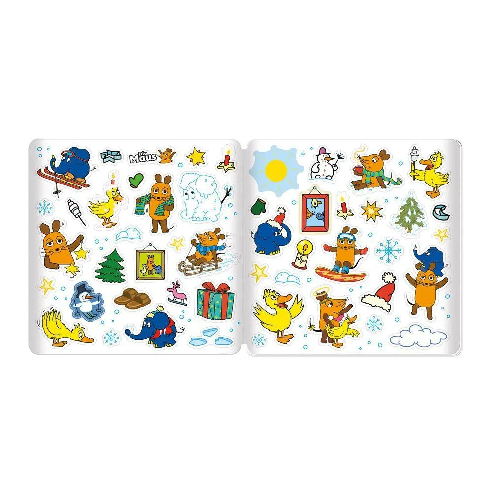 Bild: 9783988025616 | TRÖTSCH - Die Maus Stickermalbuch Winter Malbuch mit Stickern Ab 4...