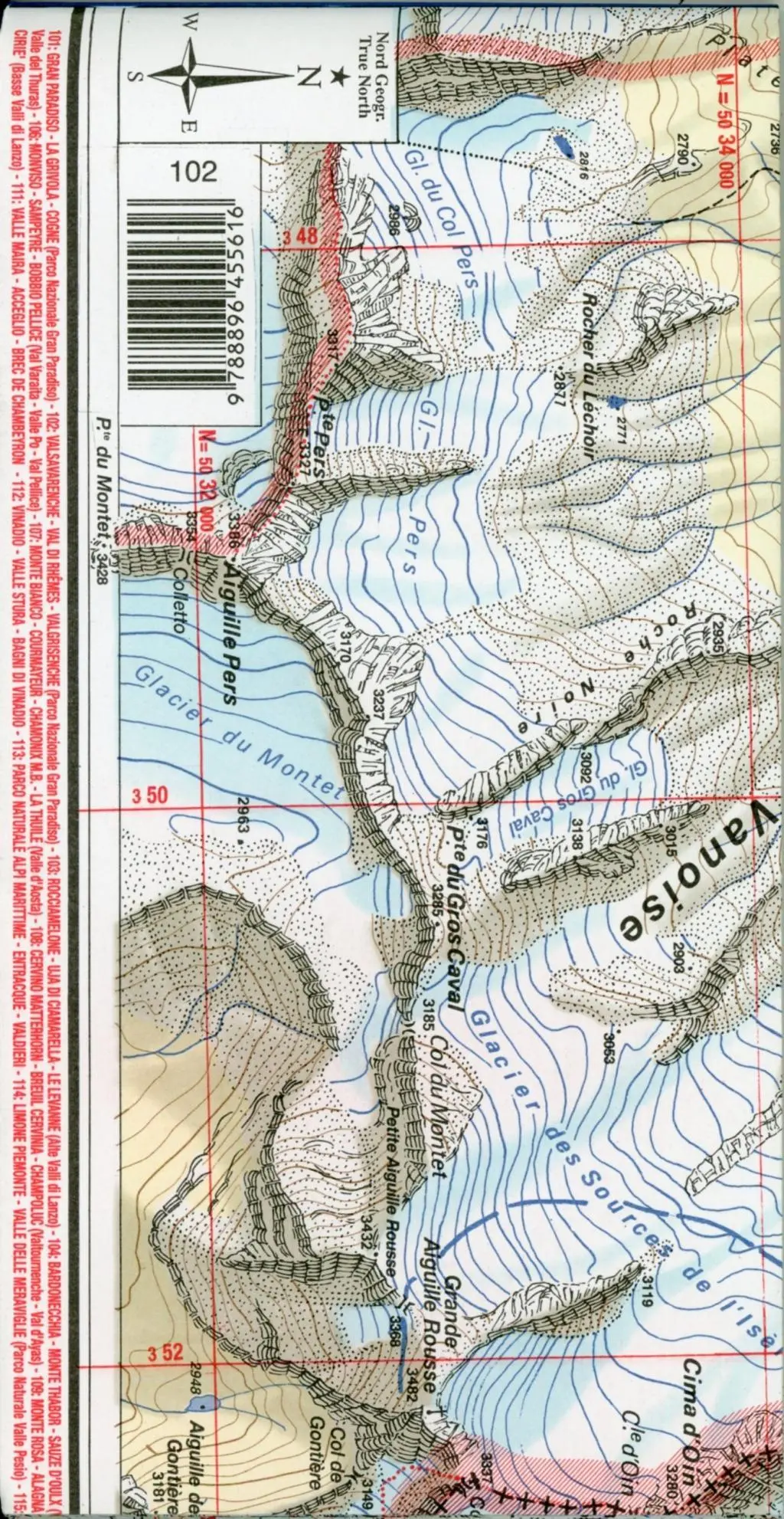 Bild: 9788896455616 | IGC Italien 1 : 25 000 Wanderkarte 102 Valsavarenche | (Land-)Karte