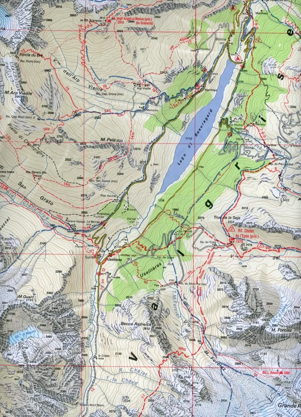 Bild: 9788896455616 | IGC Italien 1 : 25 000 Wanderkarte 102 Valsavarenche | (Land-)Karte