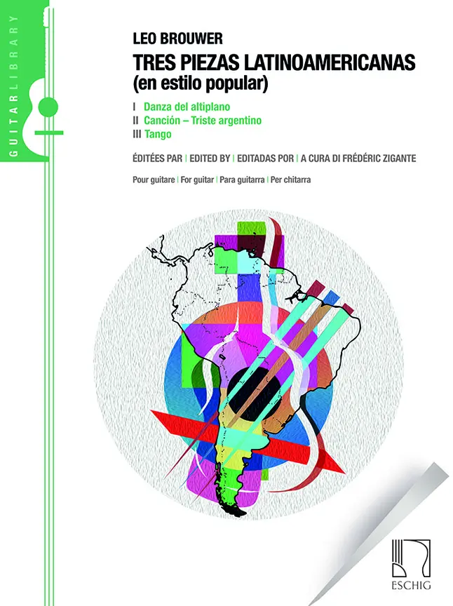 Cover: 9790045045616 | Tres Piezas Latinoamericanas (En Estilo Popular) | Leo Brouwer | Buch