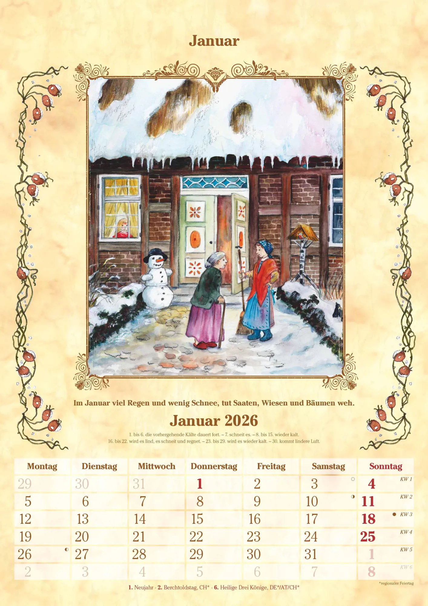 Bild: 4069095005716 | Bauernkalender 2025 - Bildkalender A3 (29,7x42 cm) - mit Feiertagen...