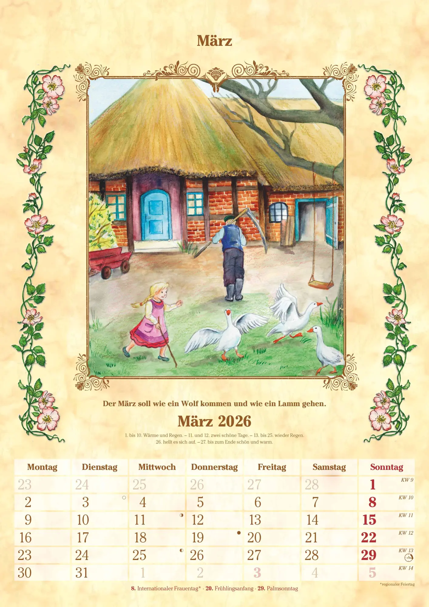 Bild: 4069095005716 | Bauernkalender 2025 - Bildkalender A3 (29,7x42 cm) - mit Feiertagen...