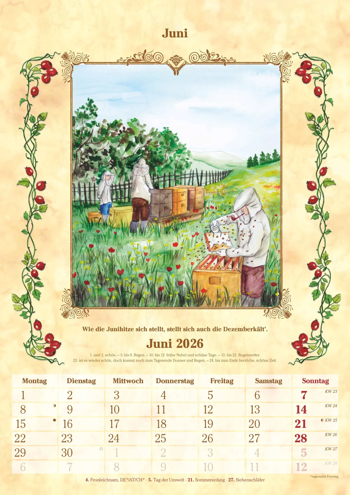 Bild: 4069095005716 | Bauernkalender 2025 - Bildkalender A3 (29,7x42 cm) - mit Feiertagen...