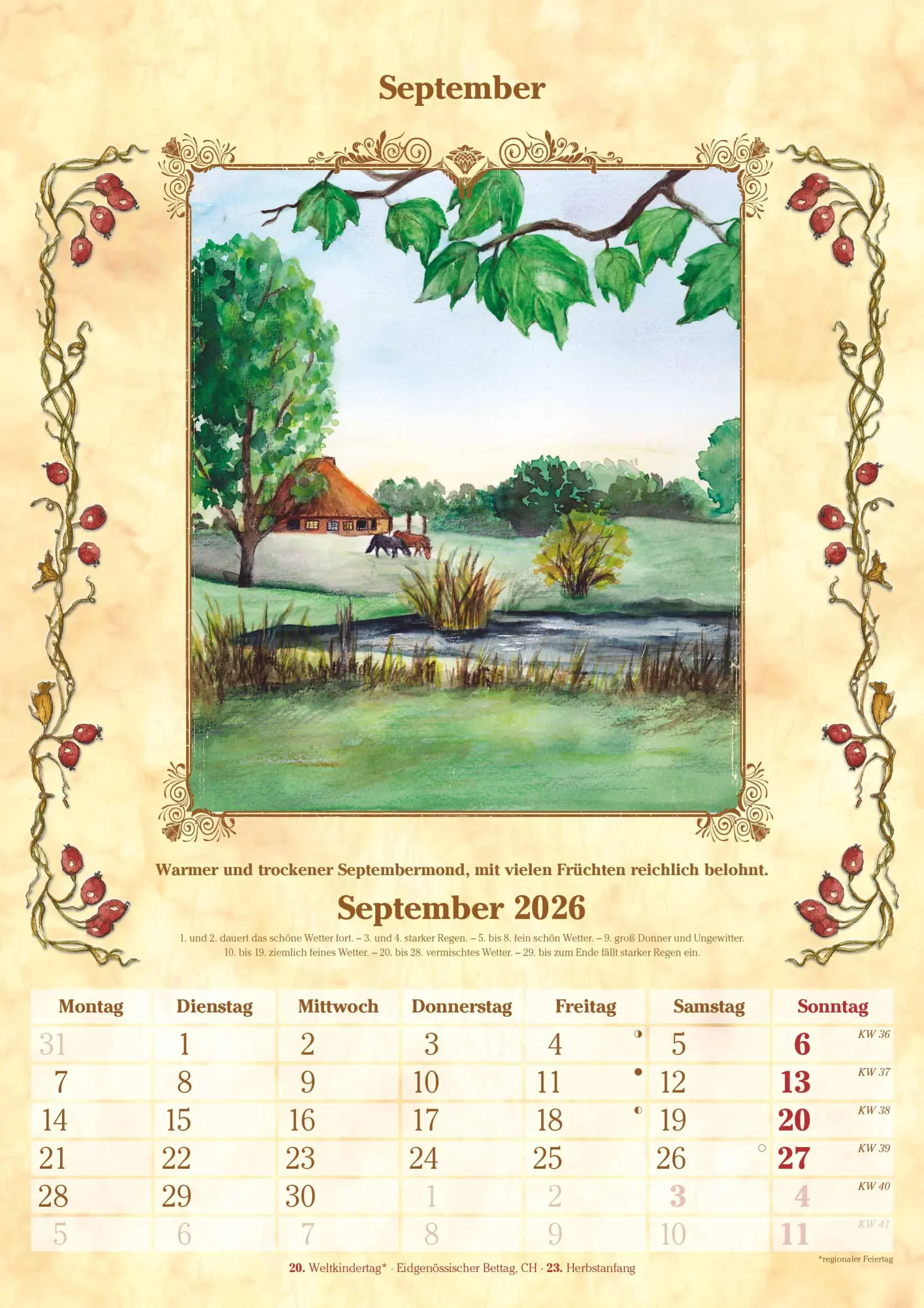 Bild: 4069095005716 | Bauernkalender 2025 - Bildkalender A3 (29,7x42 cm) - mit Feiertagen...
