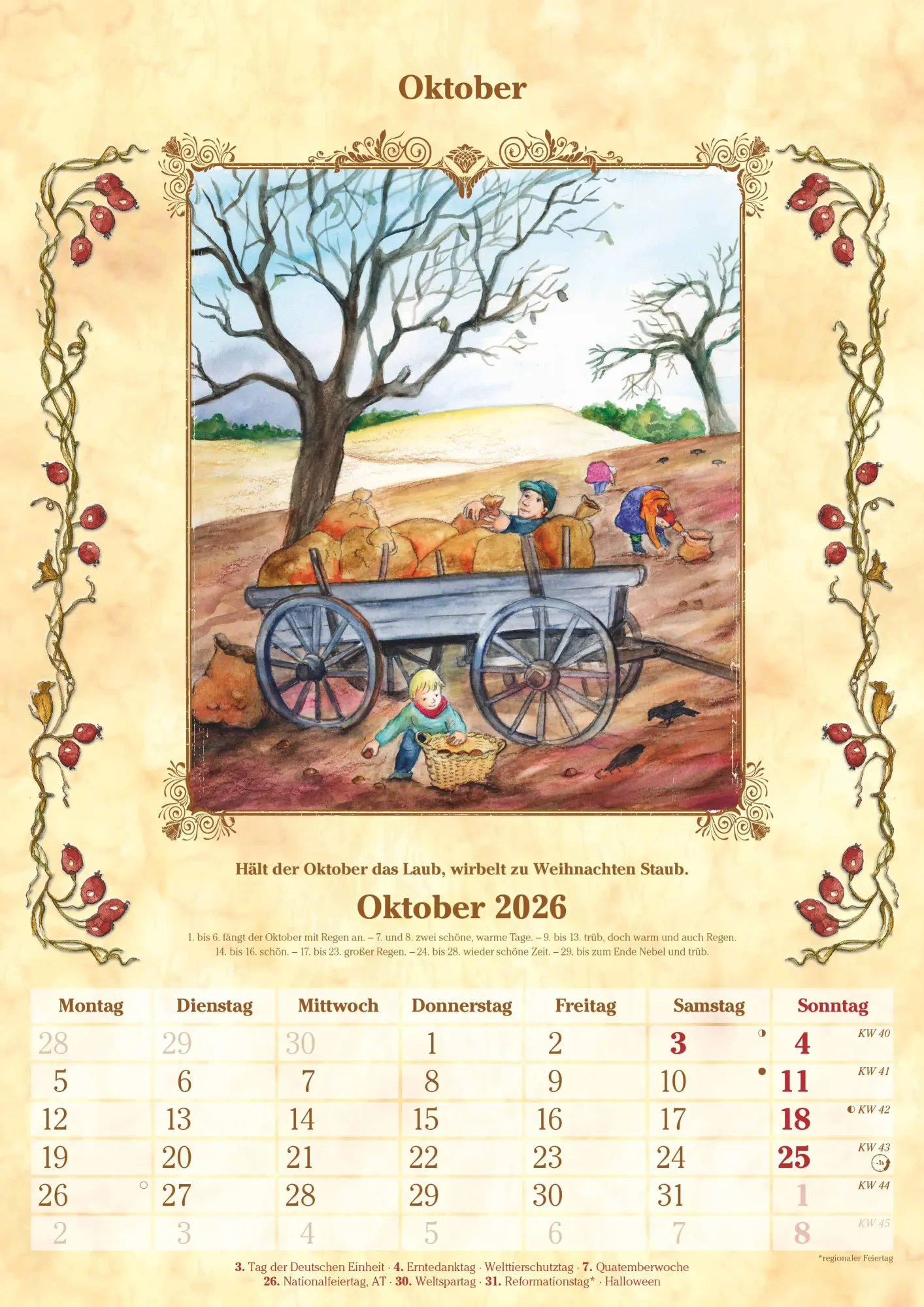 Bild: 4069095005716 | Bauernkalender 2025 - Bildkalender A3 (29,7x42 cm) - mit Feiertagen...