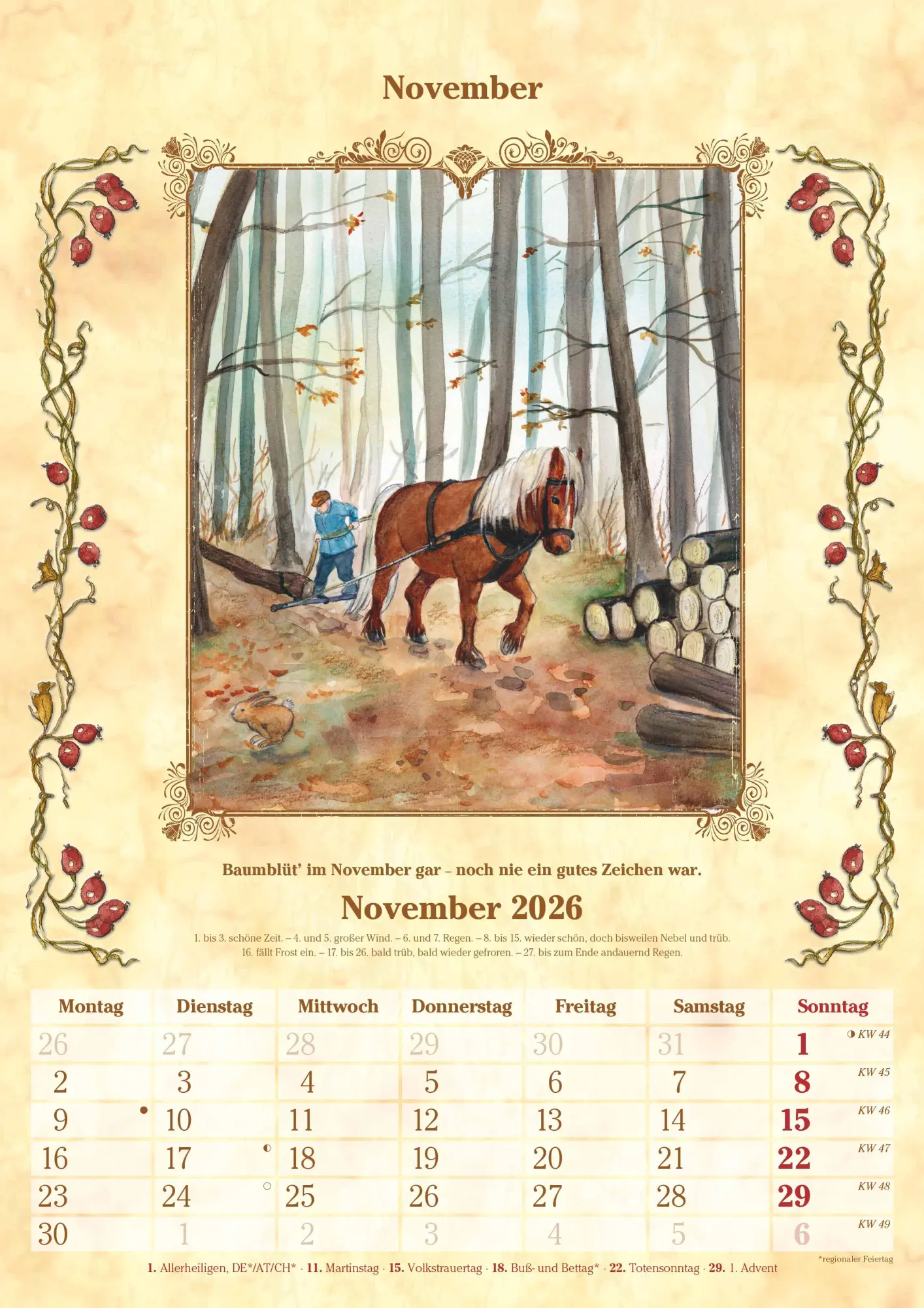 Bild: 4069095005716 | Bauernkalender 2025 - Bildkalender A3 (29,7x42 cm) - mit Feiertagen...