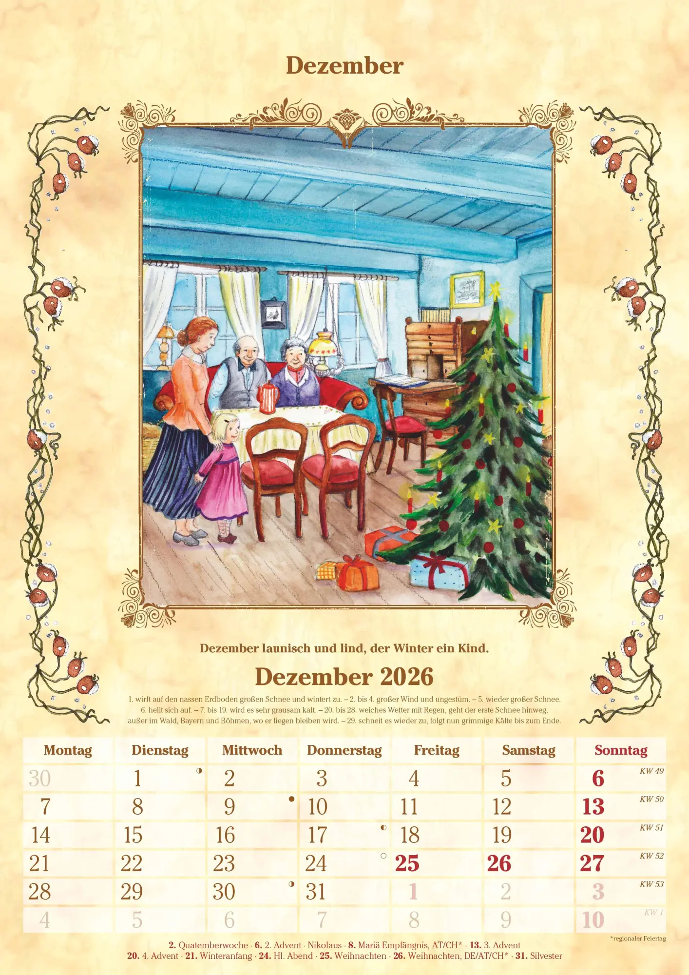 Bild: 4069095005716 | Bauernkalender 2025 - Bildkalender A3 (29,7x42 cm) - mit Feiertagen...