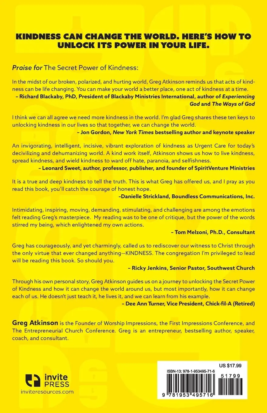 Rückseite: 9781953495716 | The Secret Power of Kindness | Greg Atkinson | Taschenbuch | Englisch