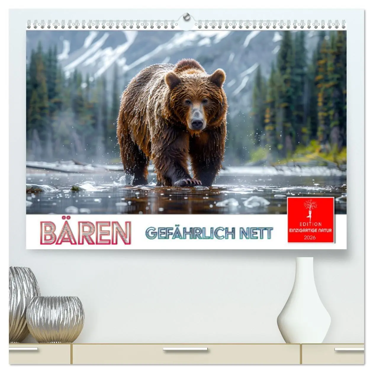 Cover: 9783457375716 | Bären - gefährlich nett (hochwertiger Premium Wandkalender 2026 DIN...
