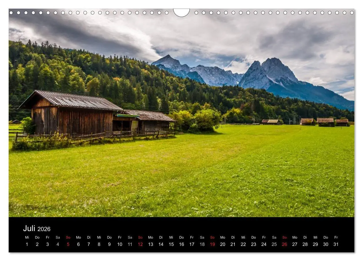 Bild: 9783516155716 | Traumlandschaft Werdenfelser Land - Teil II (Wandkalender 2026 DIN...