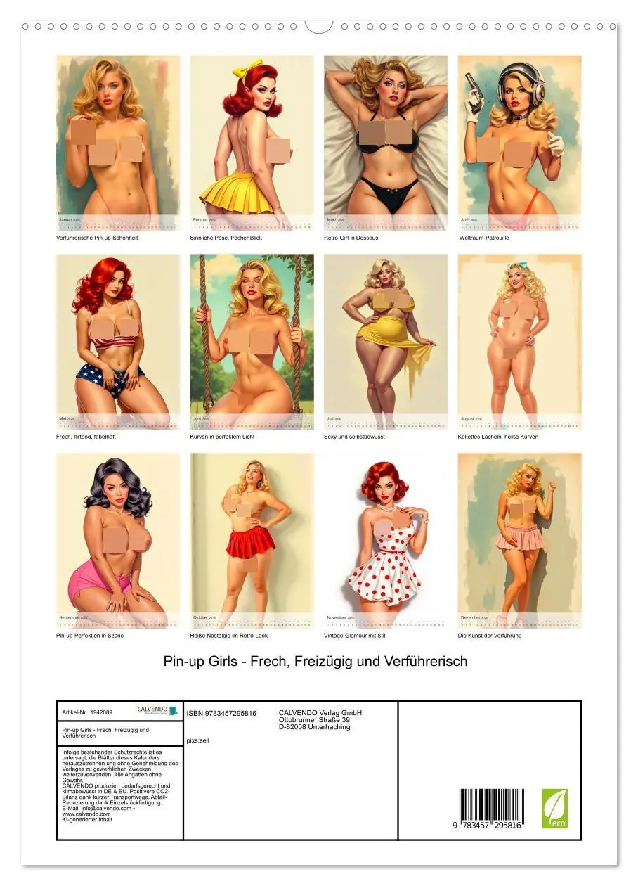 Bild: 9783457295816 | Pin-up Girls - Frech, Freizügig und Verführerisch (hochwertiger...