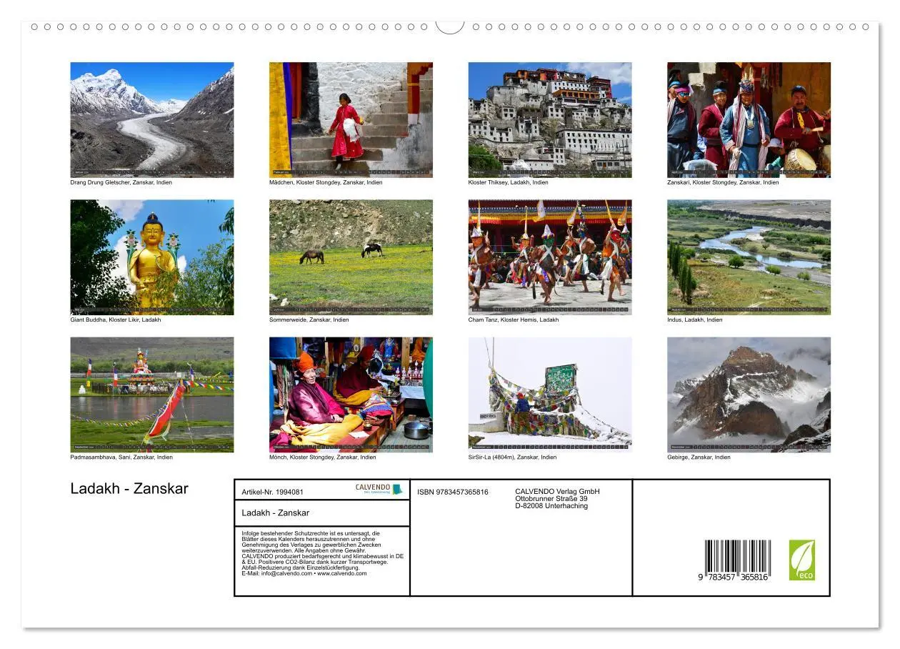 Bild: 9783457365816 | Ladakh - Zanskar (hochwertiger Premium Wandkalender 2026 DIN A2...