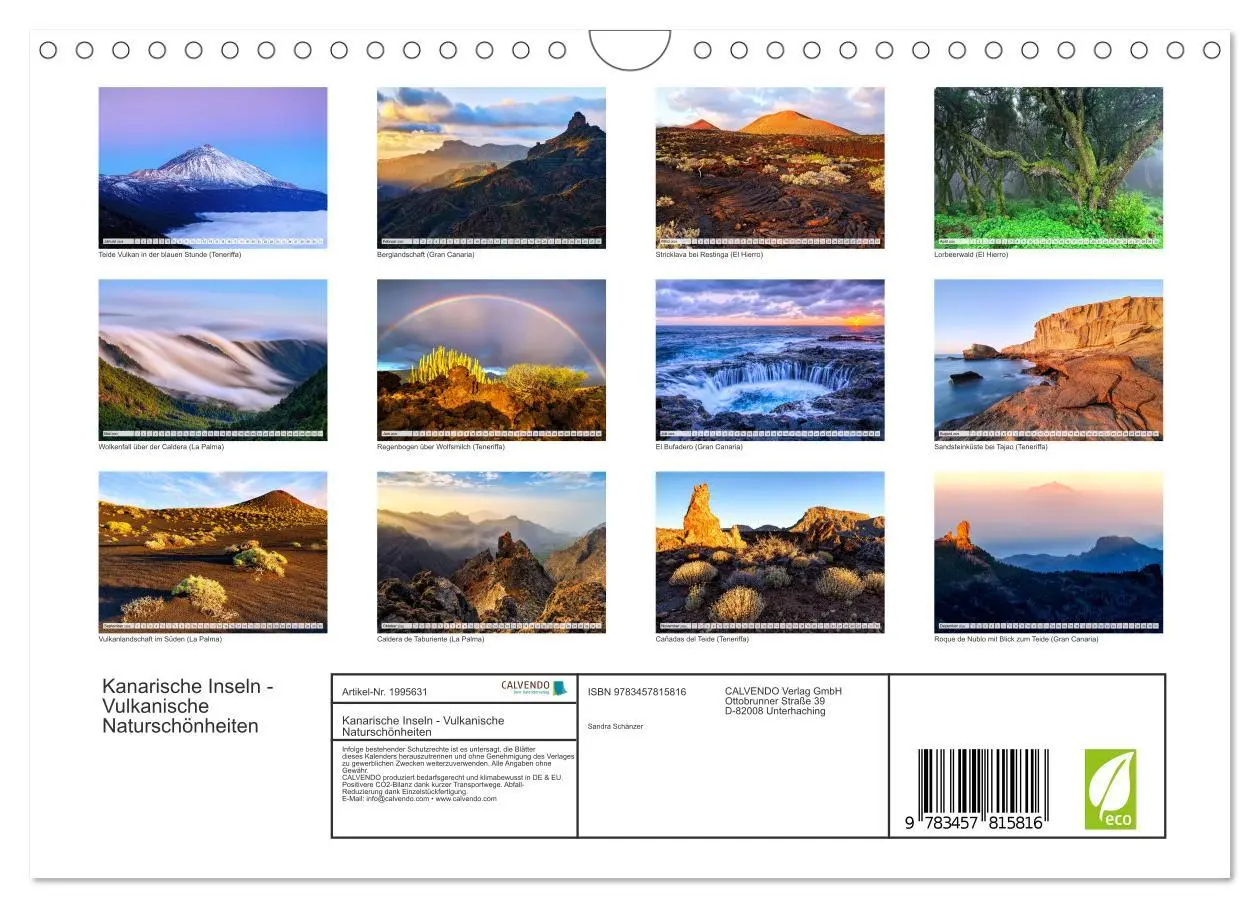 Bild: 9783457815816 | Kanarische Inseln - Vulkanische Naturschönheiten (Wandkalender 2026...